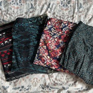 Lot of 4 - LuLaRoe leggings - Size Tall & Curvy